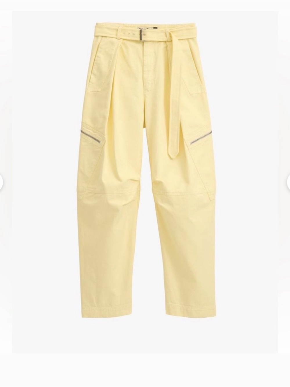 Zara surplus cargo Pants in Yellow